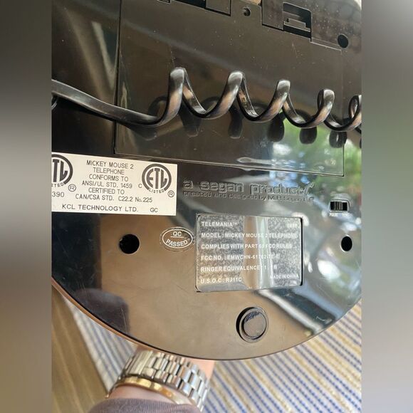 Telemania Mickey Mouse 2 Multicolor Animated Talking Rotary Landline Telephone - Picture 8 of 10